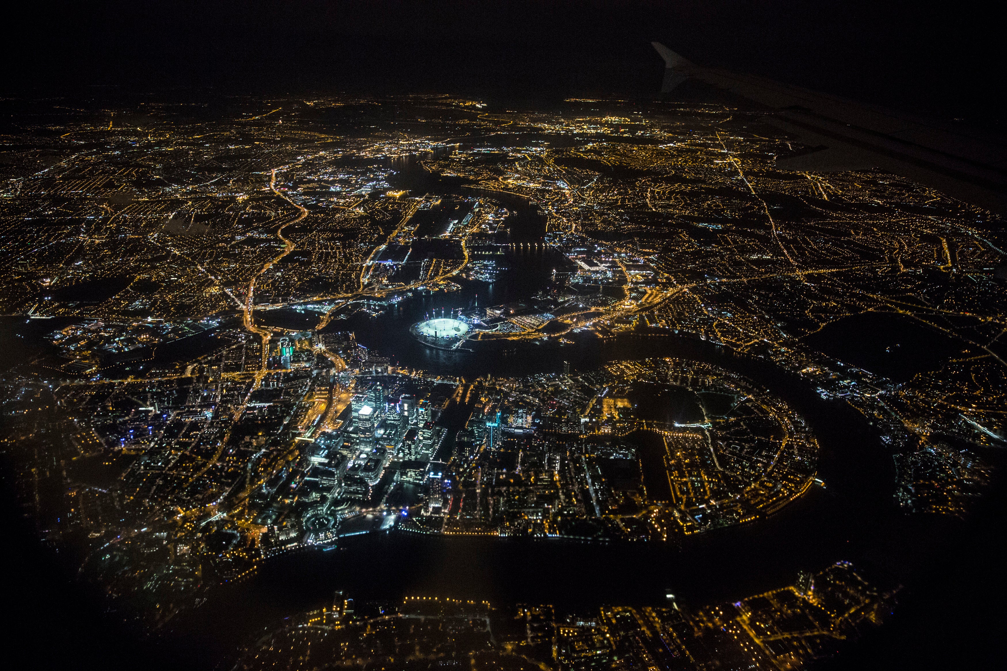 London at night...note the artificial lighting. (Photo: Oli Scarff, Getty Images)