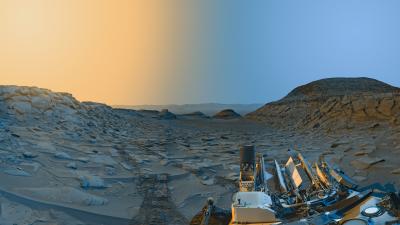Check Out the Curiosity Rover’s Colourised Panoramic Postcard From Mars