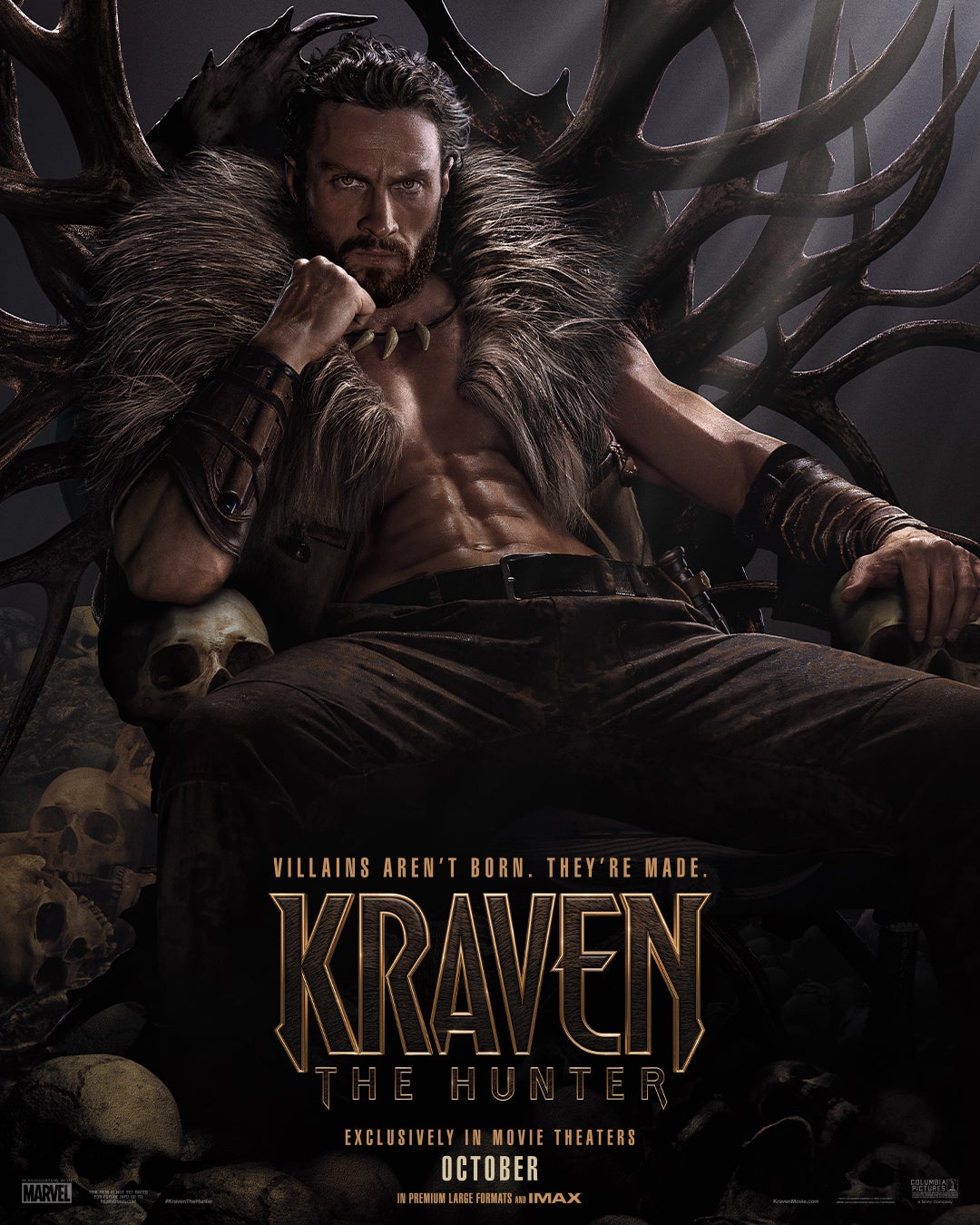 The full poster for Kraven the Hunter. (Image: Sony Pictures)