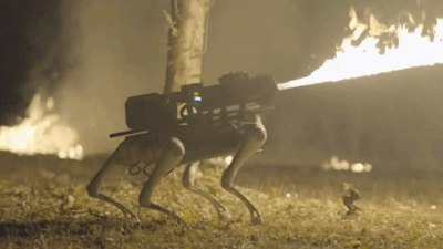 Soon You Can, but Really Shouldn’t, Pre-Order This Flame-Throwing Robodog