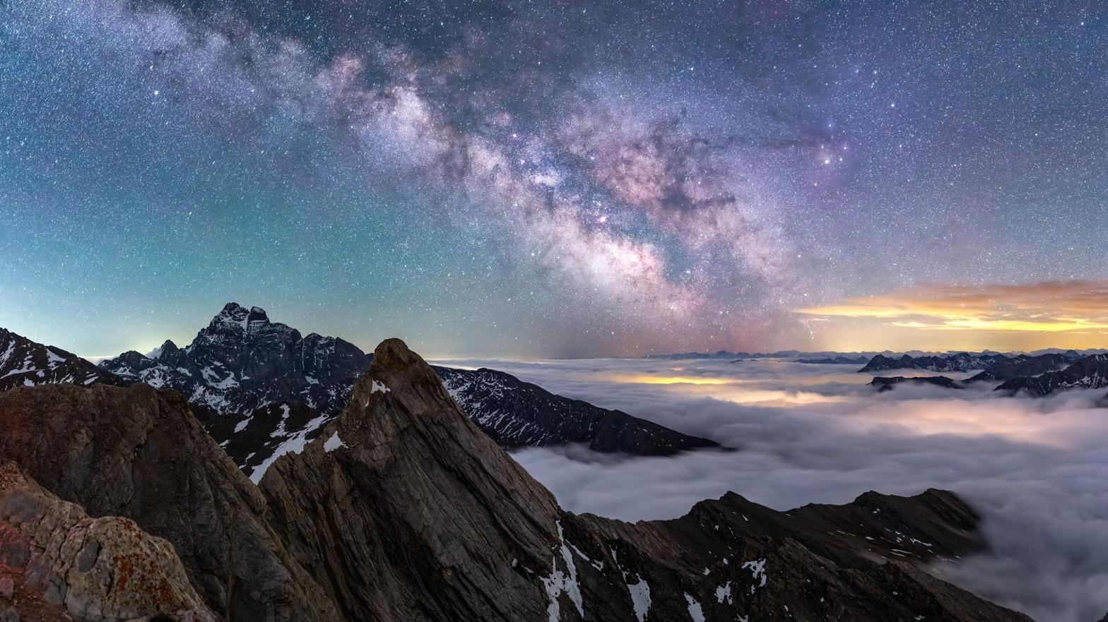 The Milky Way over Pain de Sucre, France. (Photo: Jeff Graphy)