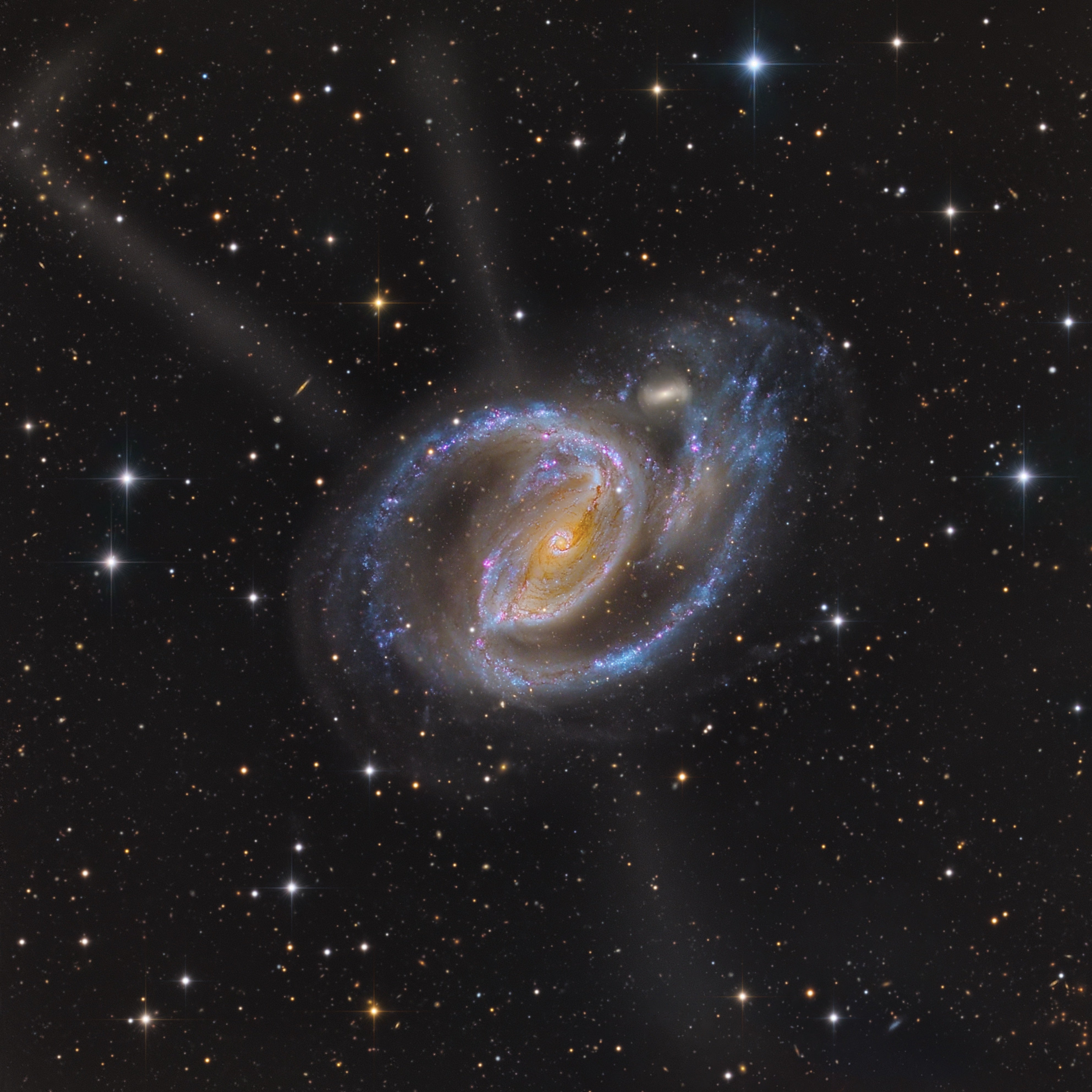 A barred spiral galaxy called NGC 1097. (Image: Mike Selby)