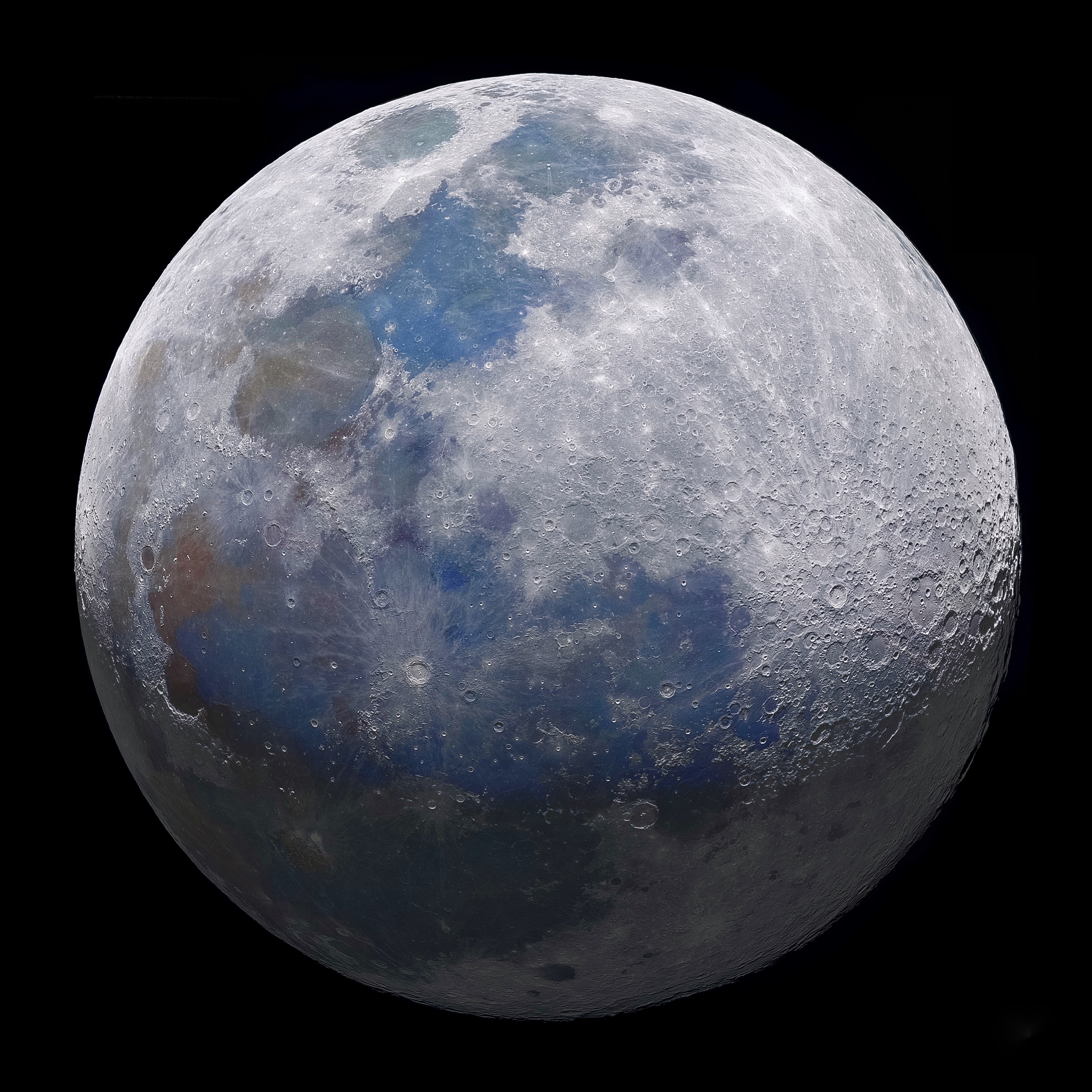A composite image of the Moon. (Image: Rich Addis)