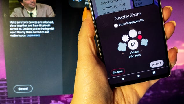 Android’s Nearby Share Lets You ‘AirDrop’ Files Between Phones and PCs