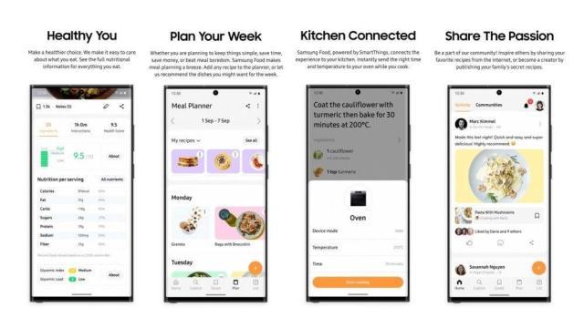 Samsung Launches 'Food,' an AI-Driven Recipe App
