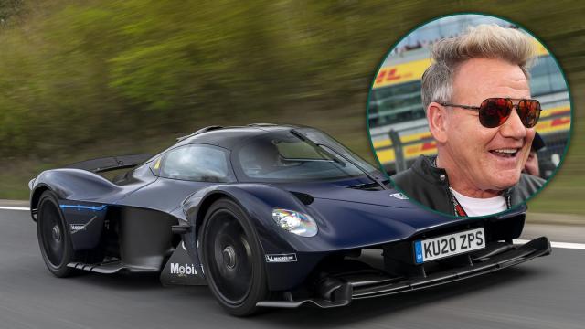 Gordon Ramsay Made a Grilled Cheese With a $3 Million Aston Martin Valkyrie