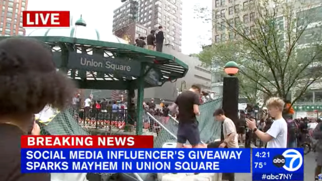 Twitch Star’s NYC Event Devolves Into Chaos, Transforming Union Square Into Thunderdome