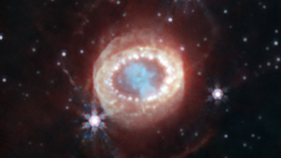 Webb Telescope Spots Eye-Shaped Supernova With a Messy Filling