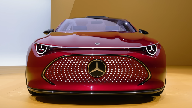 Mercedes-Benz’s New Concept EV Features a Massive 750km Range and an LED Moustache