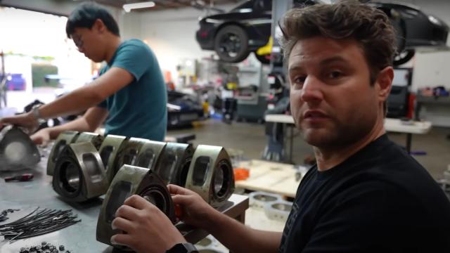 Watch a YouTuber Assemble a Massive 12 Rotor Engine