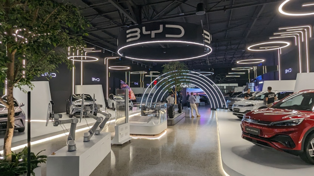 EV Maker BYD Opened a 'Global Megastore' in Sydney and it's Full of Annoying Robots