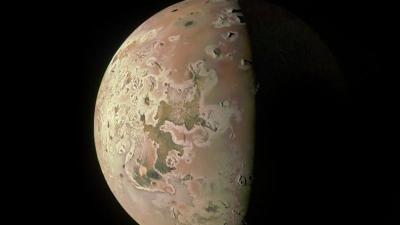 NASA’s Juno Reveals Hellish Landscape of Jupiter’s Moon Io in Latest Flyby