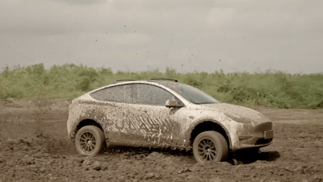 Behold, a Lift Kit That Turns a Tesla Model 3/Y Into an Offroad Monster