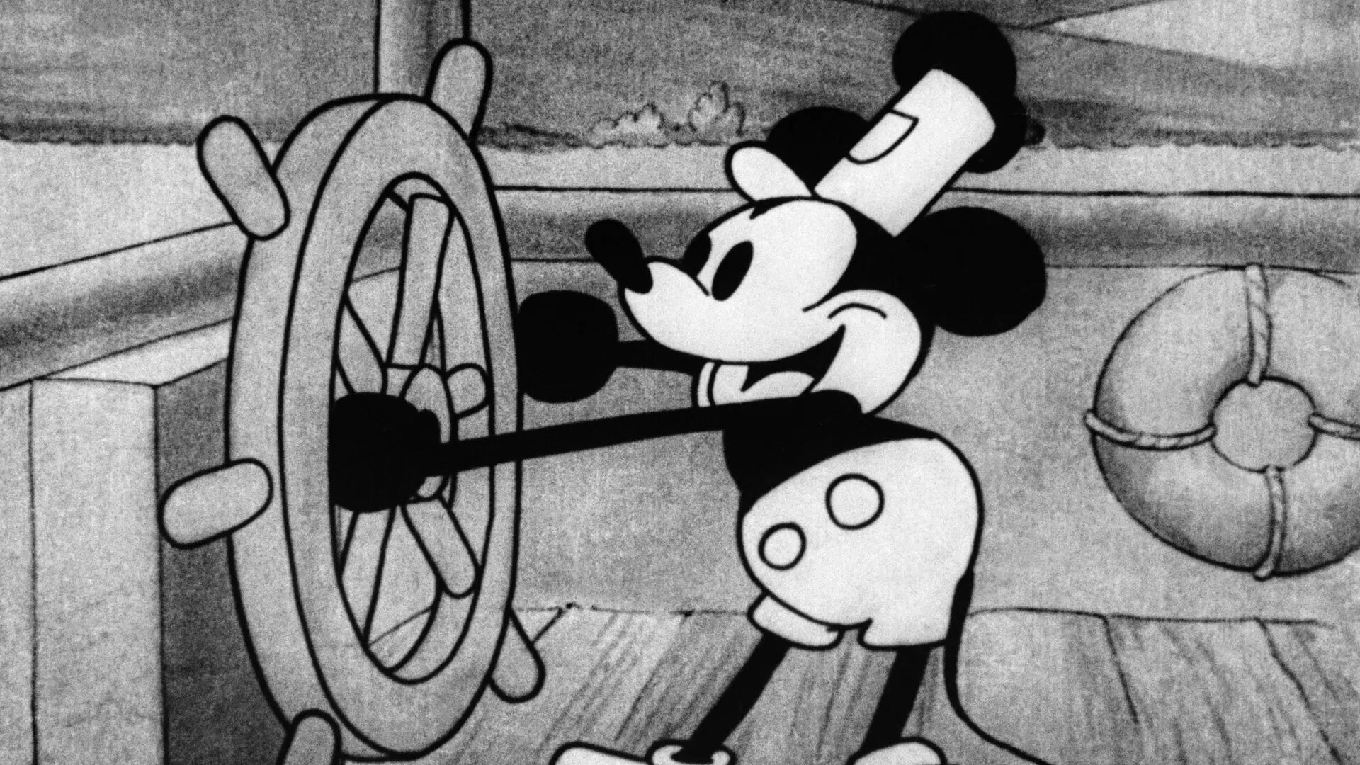 Mickey mouse public domain. Пароходик Вилли мультфильм 1928. Микки Маус Пароходик Вилли 1928. Первый Микки Маус Уолта Диснея. Пароход Вилли Уолт Дисней.