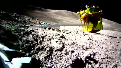 Japan’s Lunar Mission Is Lying Face Down on the Moon