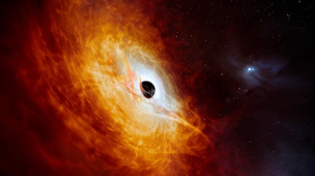 Fastest-Growing Black Hole Is Eating a Sun Per Day