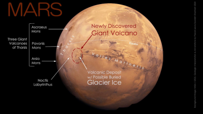 Giant Volcano ‘Hiding in Plain Sight’ on Mars
