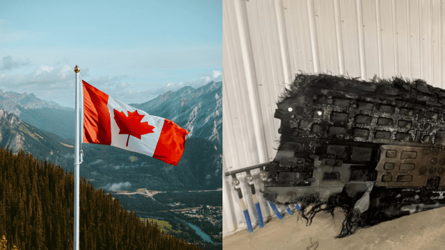 Possible SpaceX Debris Crashes Onto Canadian Farm