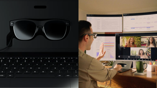 This PC Uses AR Glasses to Create a 100-inch Virtual Workspace, and Yes, it Actually Works